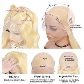 Nicele Ann 613 13x6 pre plucked baby hair natural-looking edges.