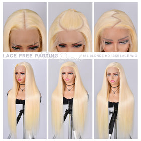 Nicele Ann 613 13x6 straight wig 32 inch length for long, sleek styling.