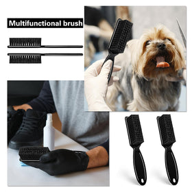 NICEMOVIC barber brush slip-resistant grip; secure handling while cleaning tools.