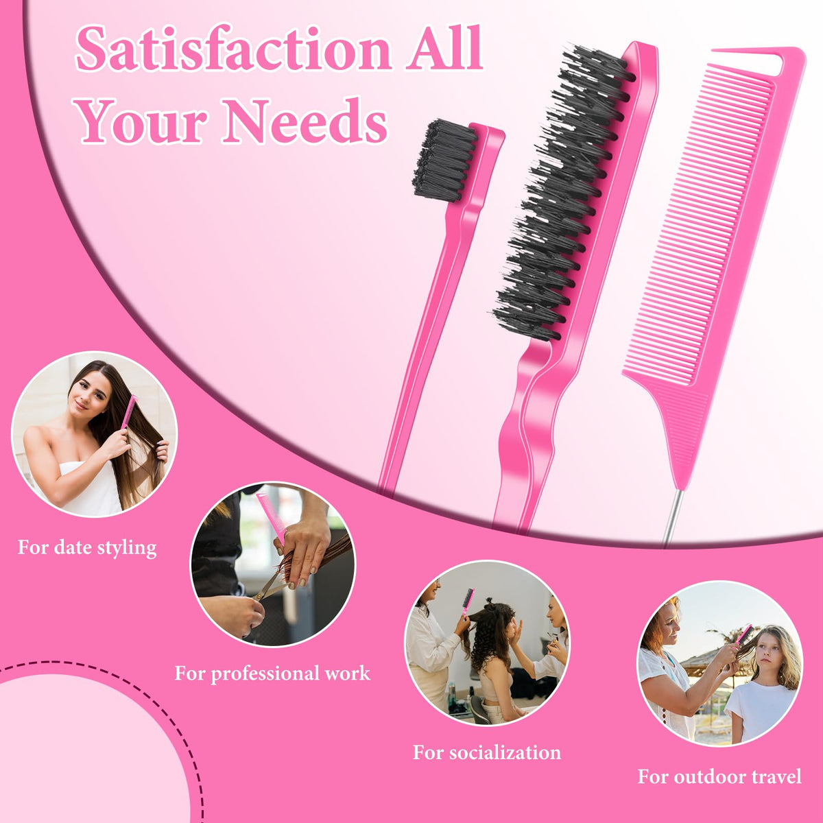 NICEMOVIC compact bulk set in pink ideal for home or salon use.