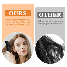 NICEMOVIC hair brush with ball-tip massage for scalp comfort