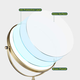 Nicesail eight-inch mirror surface for a broad full-face view