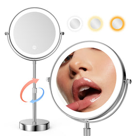 Nicesail LED makeup mirror base provides sturdy stability for daily use.