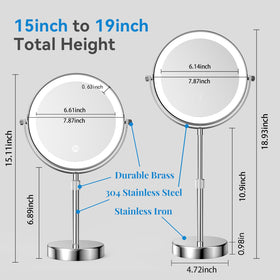 Nicesail makeup mirror with three color modes for accurate skin tones.
