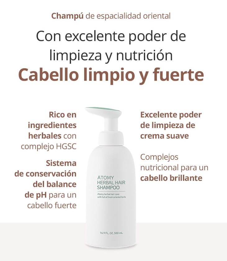N'iceshop Atomy Herbal Hair Conditioner finished look with shine.