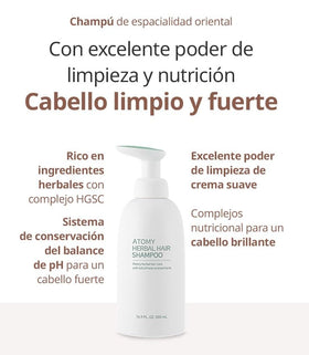 N'iceshop Atomy Herbal Hair Conditioner finished look with shine.
