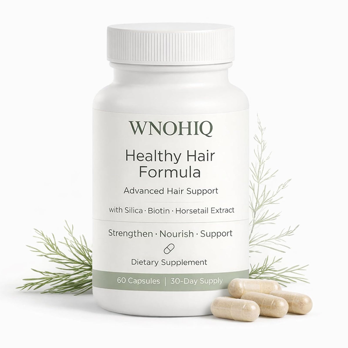 Nichalous Healthy Hair Formula bottle for daily use supporting fuller-looking hair.