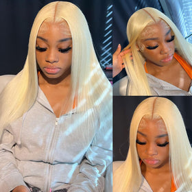 NICILK 200-density straight blonde wig delivers full natural volume