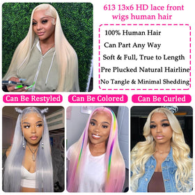 NICILK glueless straps ensure secure fit for 613 lace front wig