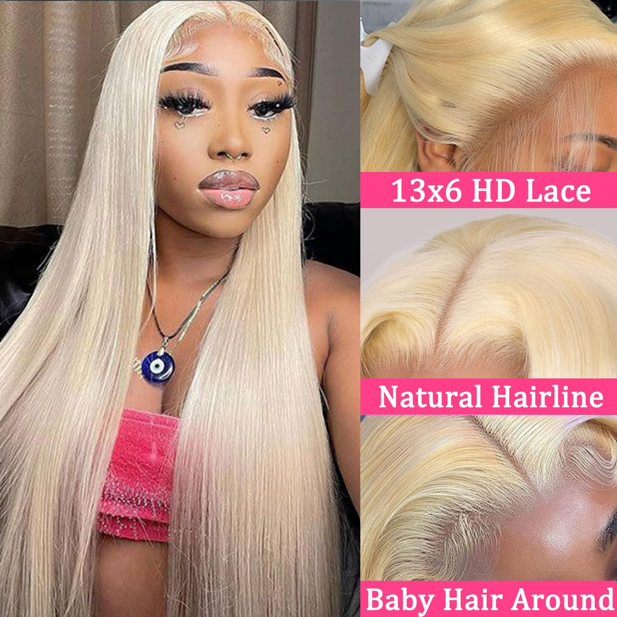 NICILK HD transparent lace front wig with seamless scalp appearance