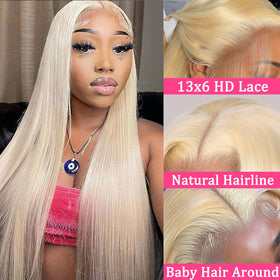 NICILK HD transparent lace front wig with seamless scalp appearance