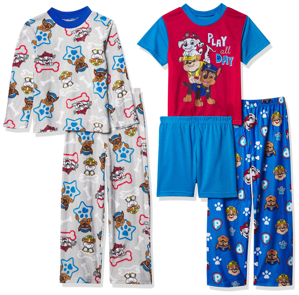 Nickelodeon Paw Patrol pajamas top-front with bright colors for bedtime comfort.
