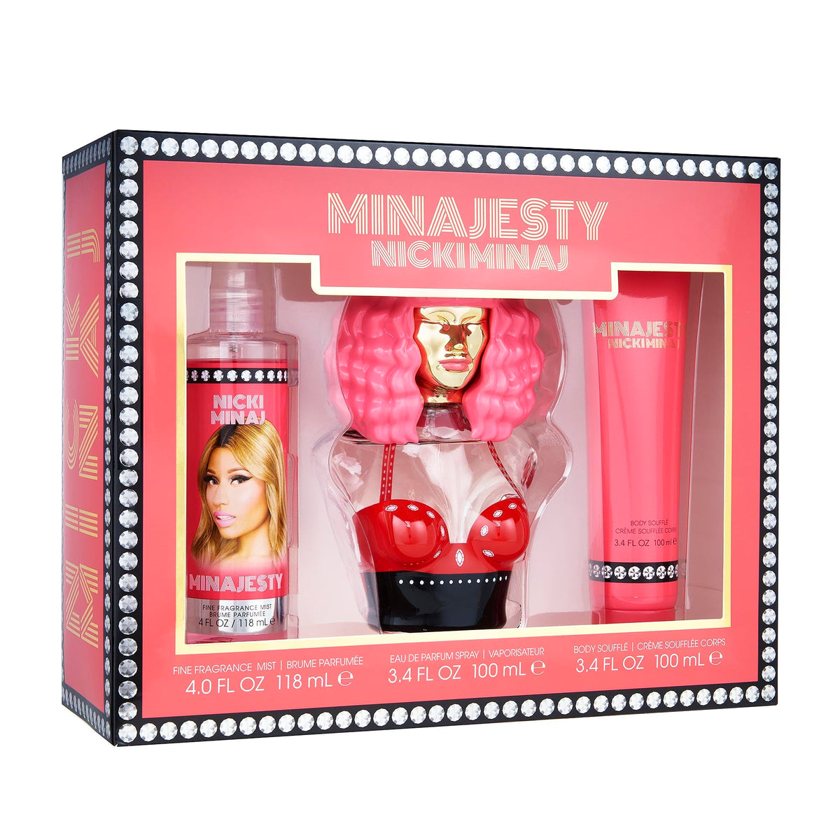 Nicki Minaj Minajesty bottle with red berries and vanilla for everyday elegance.