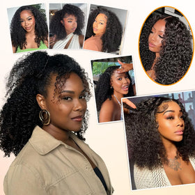 NICMISS kinky curly bundles three-pack creates fuller head volume