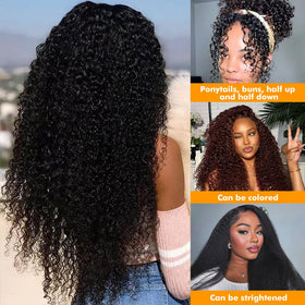 NICMISS kinky curly bundles ready to wash, dye, and heat-style