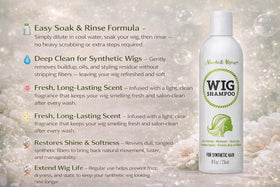 Nicole and Alyssa synthetic wig care set refreshes daily wear.
