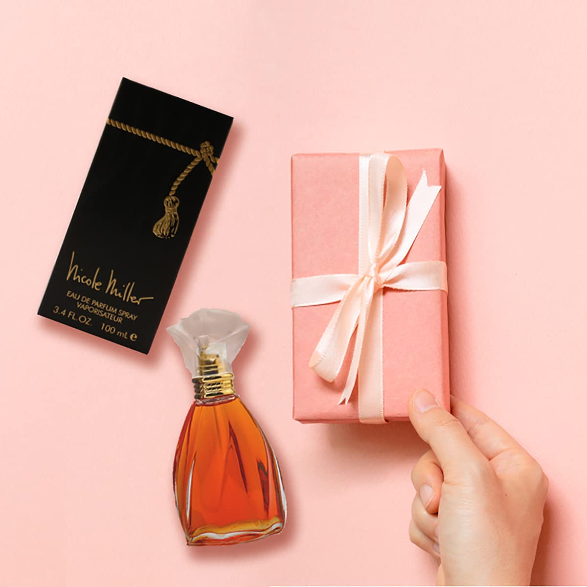 Nicole Miller eau de parfum on the wrist for daily use