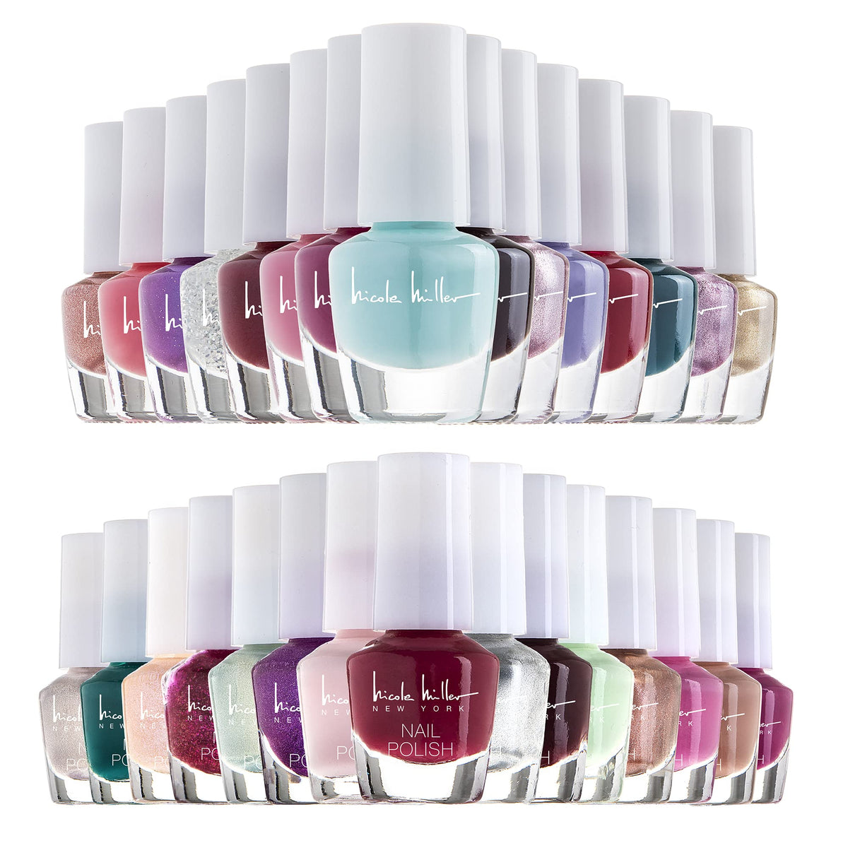 Nicole Miller New York mini nail polish set color palette for versatile everyday looks
