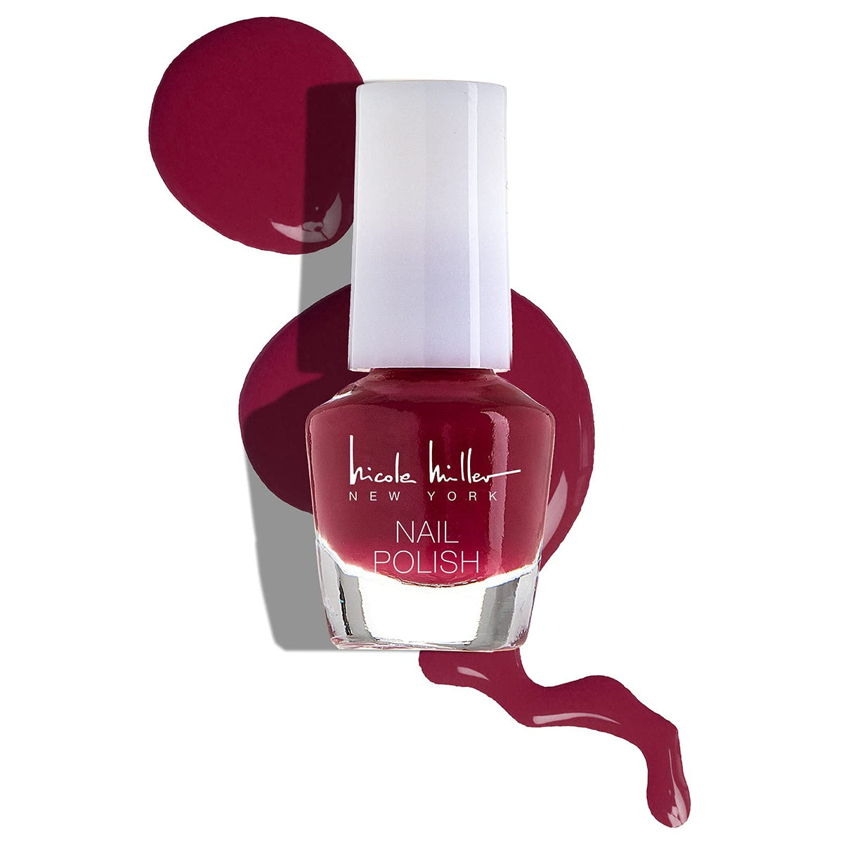 Fingers wear vibrant finish from the Nicole Miller New York mini set.