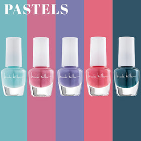 Packaging of Nicole Miller New York mini nail polish set in a chic box.