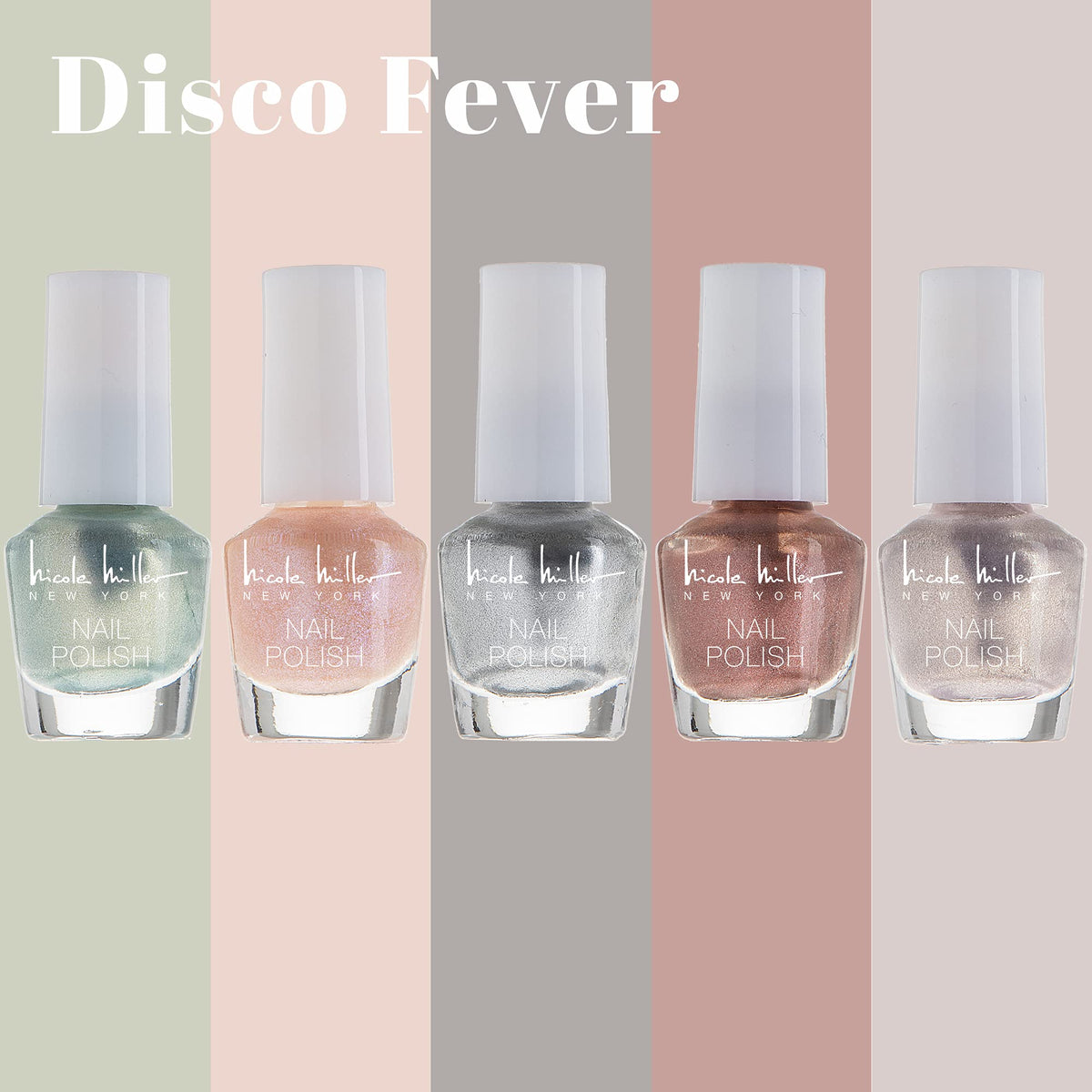 Nicole Miller New York mini nail polish set travel-friendly size fits purse