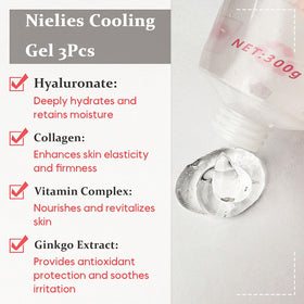 Nielies conductive gel being dispensed for routine sessions.