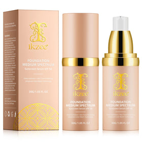 NIFEISHI 4-in-1 foundation bottle showing full-coverage look