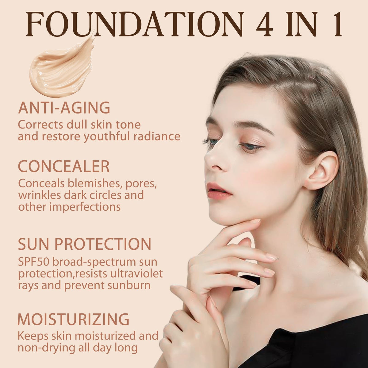 NIFEISHI color-changing swatch blending to skin tones
