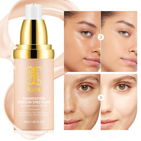 NIFEISHI foundation close-up refining pores for natural finish