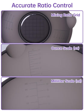 NiHome color mixing bowls with measurements for accurate blends