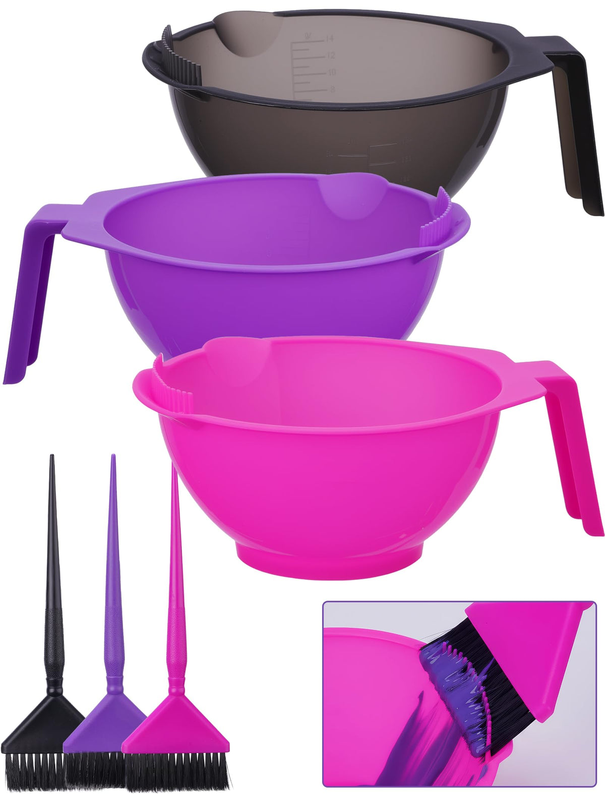 NiHome hair dye bowl set for precise multi-tone mixing at salon or home