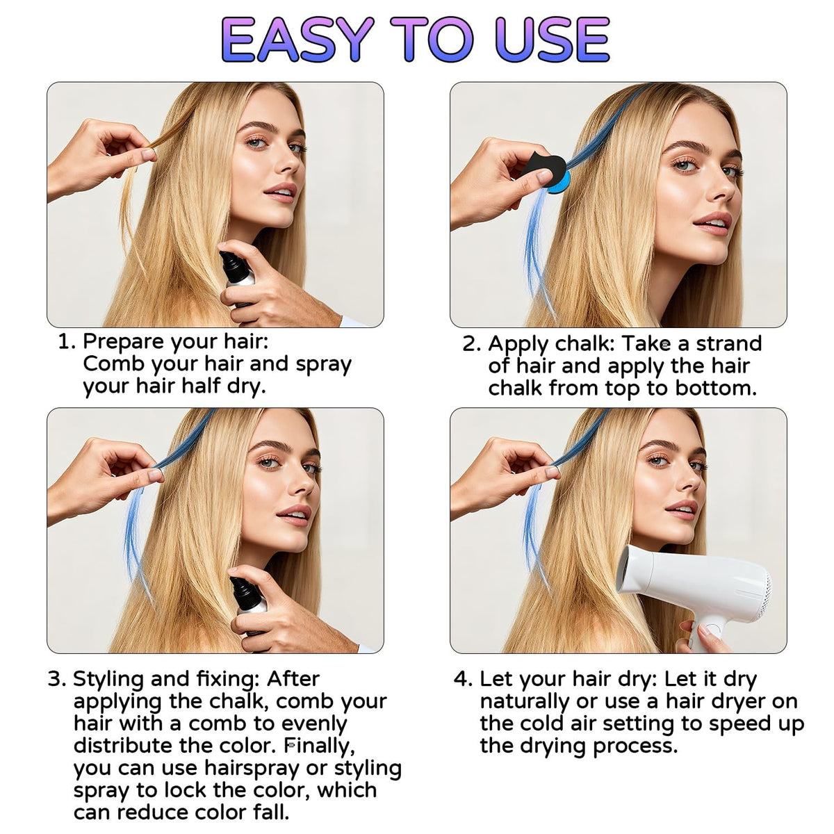 Niifawh applying on strand demonstrates quick application for instant color