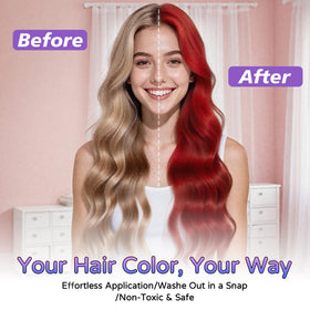 Niifawh color on dark hair lasts all day