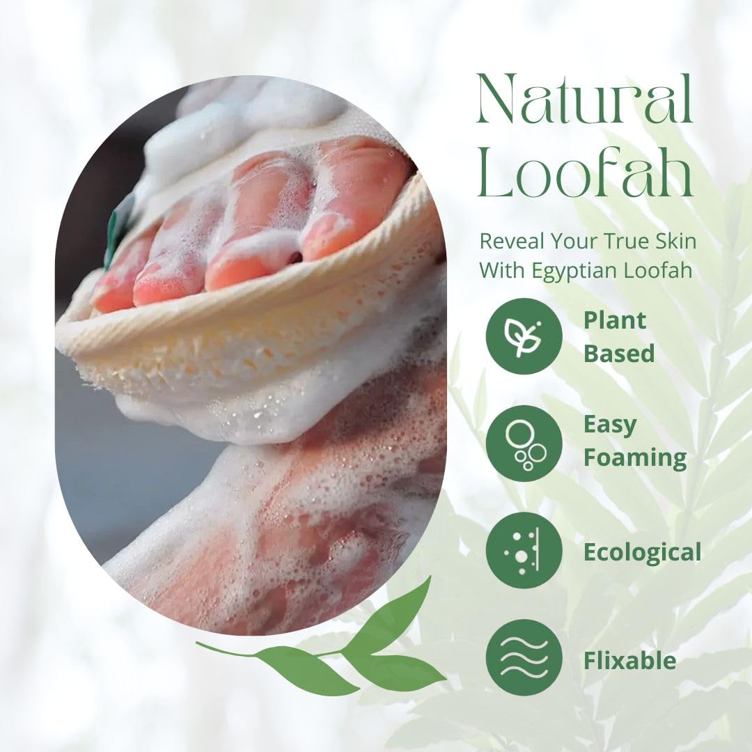 NileCart loofah with soap demonstrates compatibility with body wash.