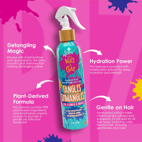 Niles and Chaz Tangles Shmangles-detangling-action supports smoother hair with less breakage