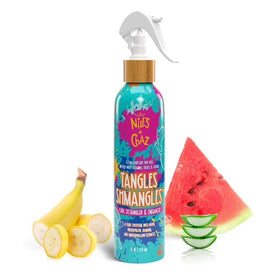Niles and Chaz Tangles Shmangles-frizz-control hints at smoother hair with reduced frizz