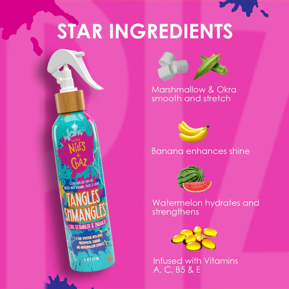 Niles and Chaz Tangles Shmangles-soft-curls highlights defined curls with light, weightless feel