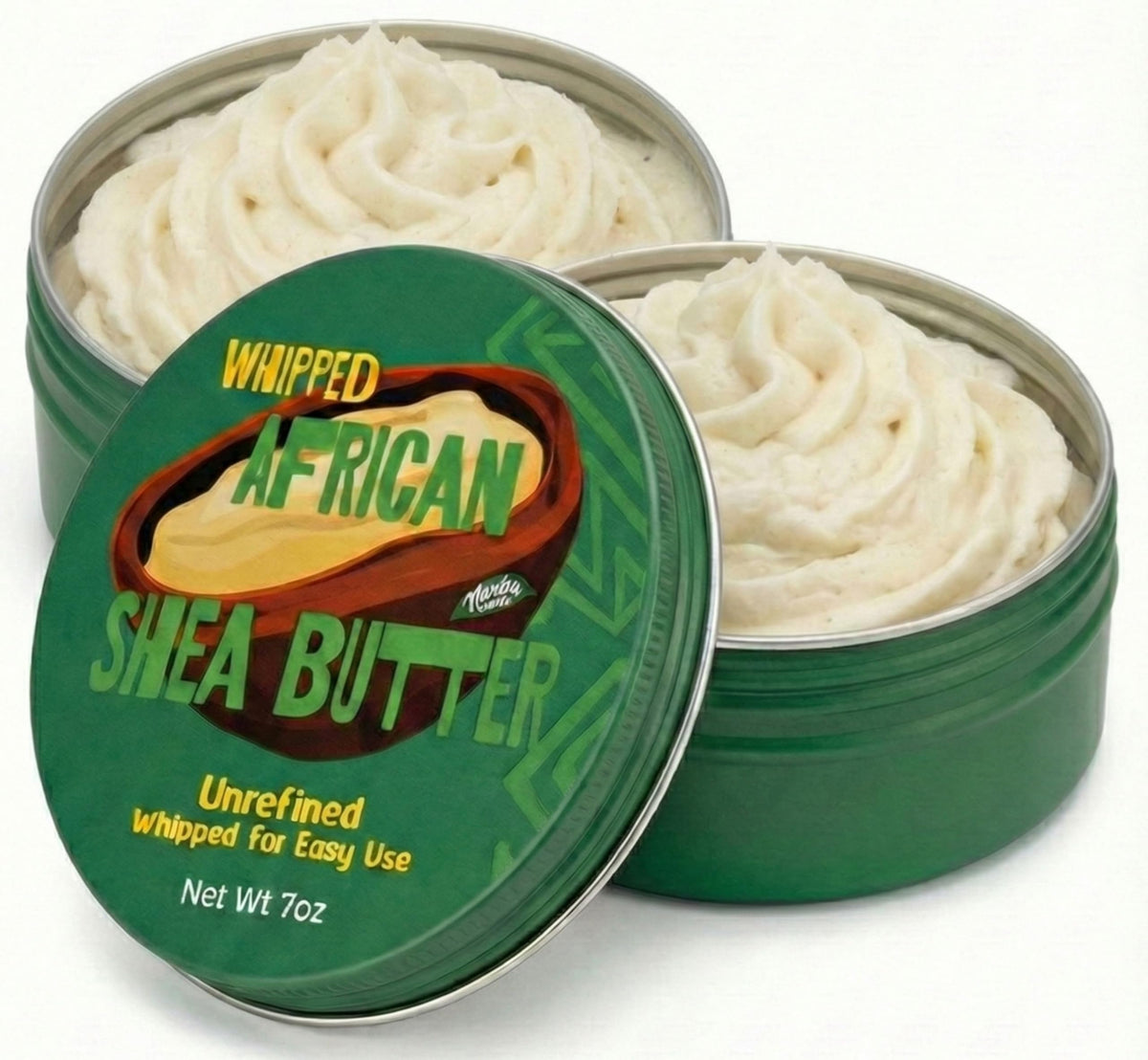Nimba Foods whipped shea butter 2-pack for home and travel moisturization
