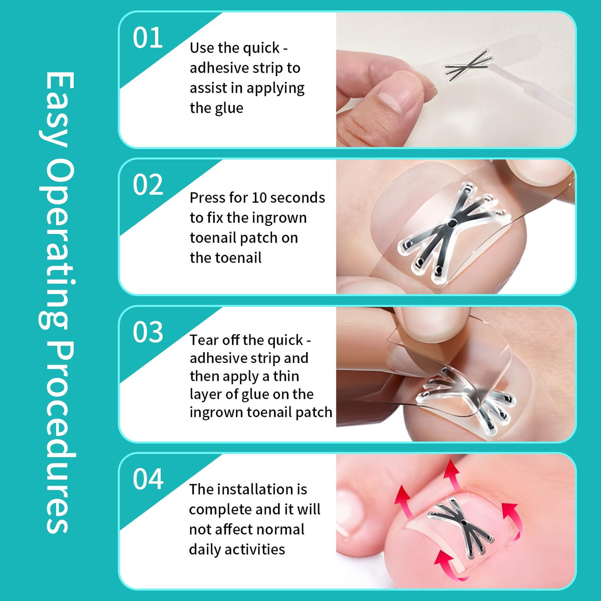 Waterproof NimbleAid corrector designed to be worn during showers and workouts.