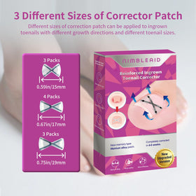 NimbleAid strong adhesion strips stay securely on nail during wear
