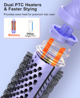 Nimmu Thermal Brush one-and-a-half-inch barrel creates voluminous curls