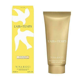 Nina Ricci L'air du Temps Gentle Shower Gel packaging evokes premium daily indulgence.