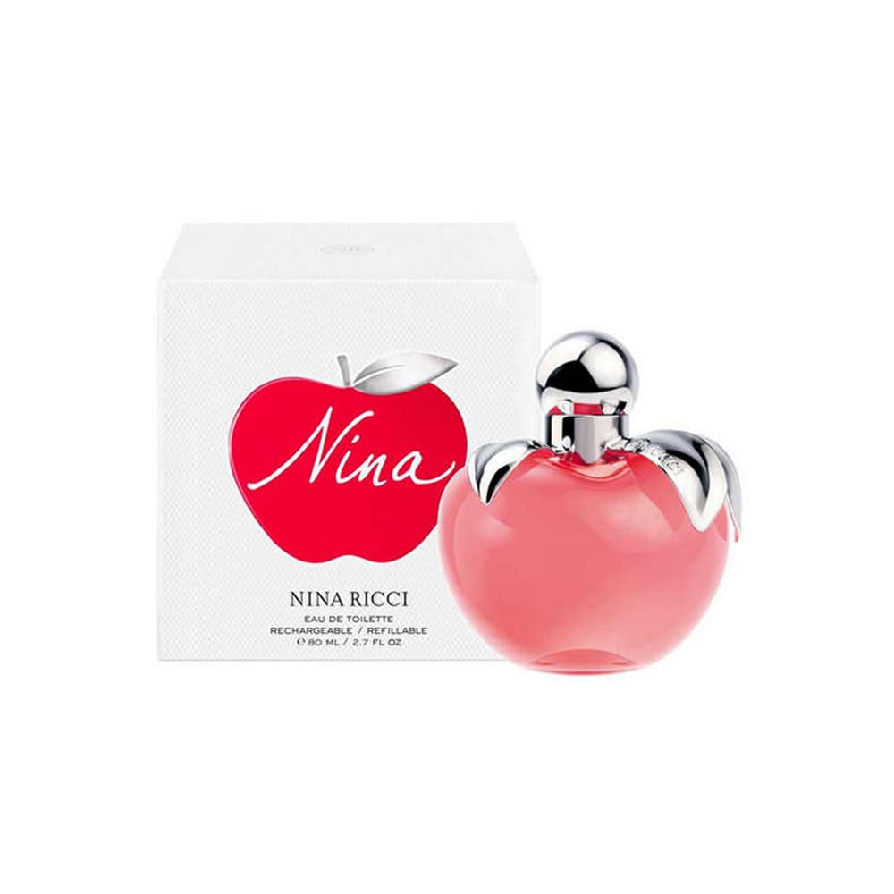 Nina Ricci Parfum Nina 80 ml bottle front view, elegant daily wear option.