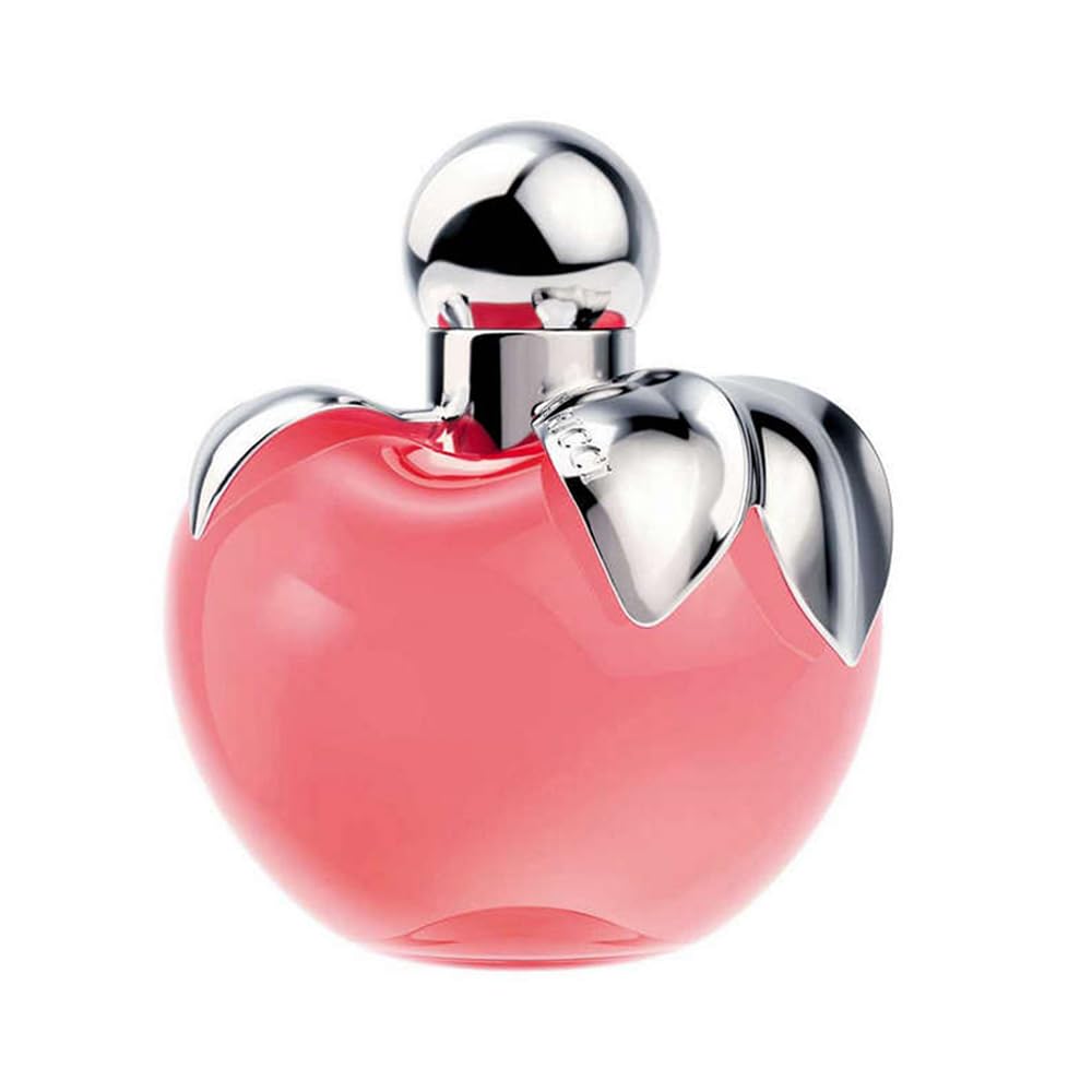 Closeup of Nina Ricci Parfum Nina 80 ml cap and bottle details.