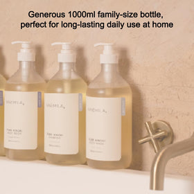 Jeju Hinoki Water highlight suggesting soothing cleanse in NINEMILA formula.