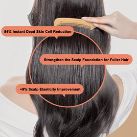 Creamy lather forming on hair during washing with NINEMILA9 shampoo.