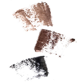 NINETEEN NINETY NINE taupe mascara packaging emphasizes vegan, cruelty-free formula with water-resistant finish
