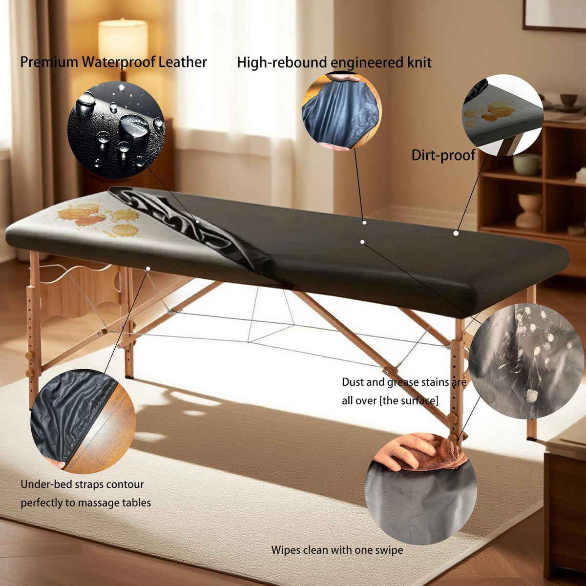 NingNei odorless and lightweight cover suits mobile therapists on the go.