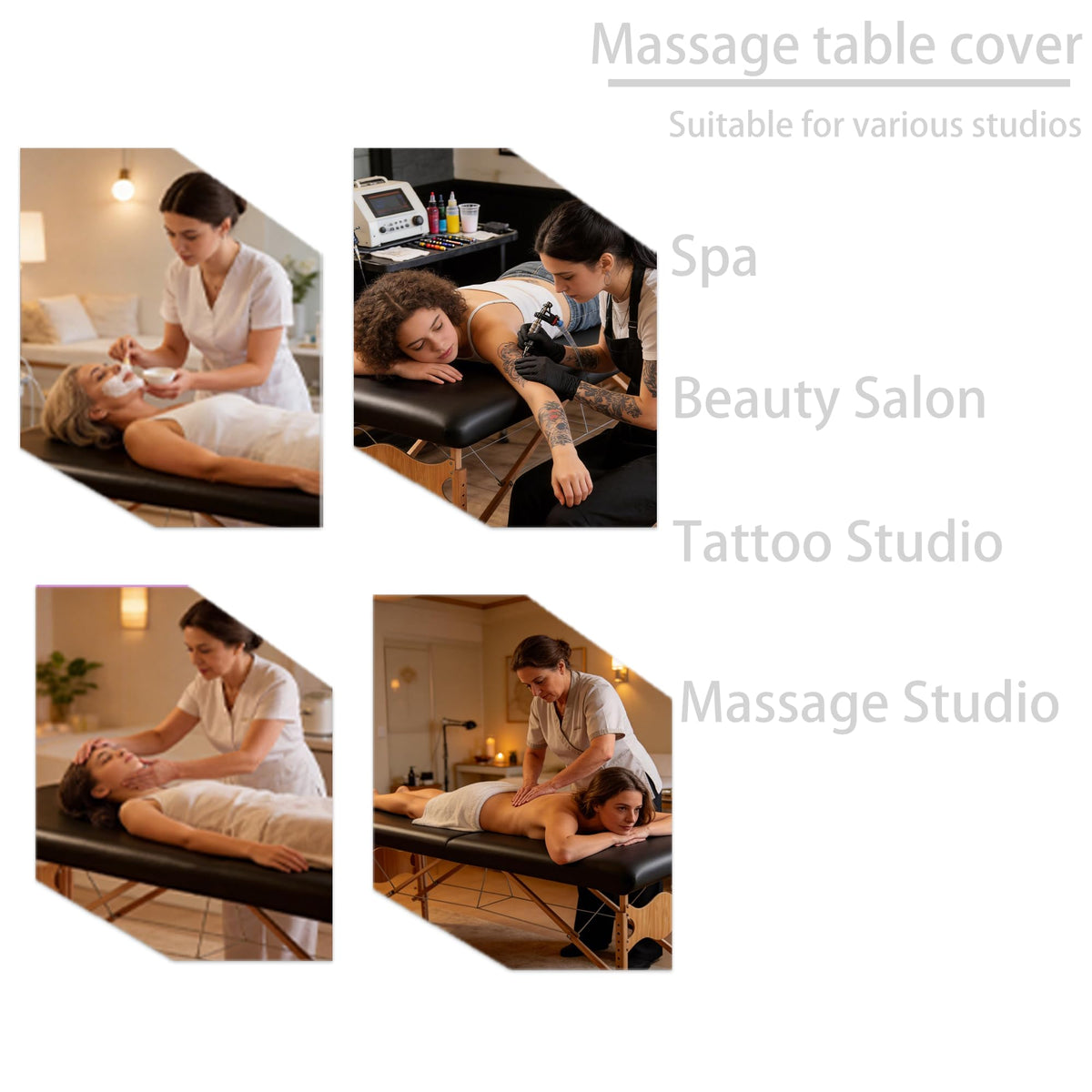 NingNei oil-proof barrier keeps the surface clean between clients on the massage table.