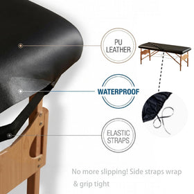 NingNei wipe-clean surface reduces laundry and speeds turnover between clients.
